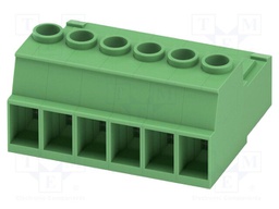 PCB connector, nominal cross section: 6 mm?, color: green, n