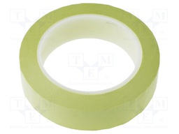 Tape: electrical insulating; W: 25mm; L: 66m; D: 63um; yellow; 100%