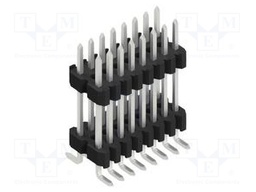 Connector: pin strips; pin header; male; PIN: 16; 1.27mm; SMT; 2x8