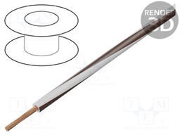 Wire; LgY; stranded; Cu; 1.5mm2; white-brown; PVC; 300/500V; 100m