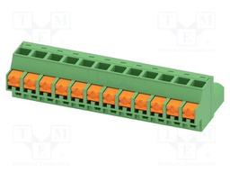 PCB connector, nominal cross section: 2.5 mm2, color: green,
