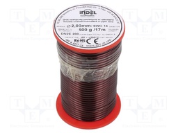Coil wire; double coated enamelled; 2mm; 500g; -65÷200°C; Core: Cu