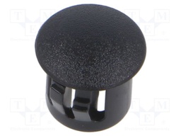 Accessories: stopper; H: 10mm; push-in,snap-fastener; black