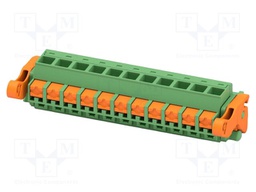 PCB connector, nominal cross section: 2.5 mm2, color: green,