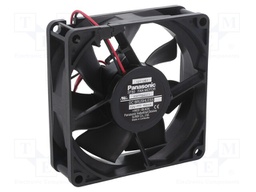 Fan: DC; axial; 12VDC; 80x80x25mm; 44.4m3/h; 19dBA; ball bearing