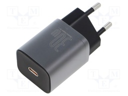 Power supply: switching; mains,plug-in; 5÷20VDC; 30W; 78x34x28mm