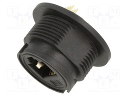 RJ45; PIN: 8; Cat: 5e; Layout: 8p8c; IP67; THT; straight