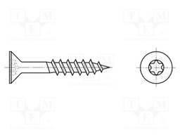 Screw; for wood