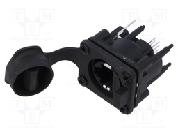 Connector: RJ45; socket; with cover; THT; 19.8x24mm; 8p8c; Cat: 5e