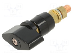 Laboratory clamp; black; 1kVDC; 400A; on panel,screw