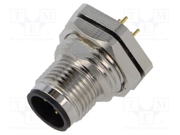Connector: M12; socket; male; straight; PIN: 4; 0.34mm2; 250V; 4A