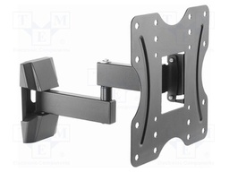 Holder; for wall mounting; 20kg; 23÷42"; black