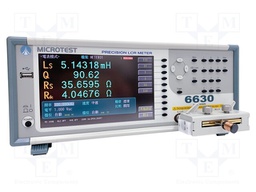 LCR meter; LCD TFT 7"; 6 digits; 800x480; f: 10Hz÷50MHz; 25Ω,100Ω
