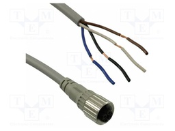 Connection lead; M12; PIN: 4; straight; female