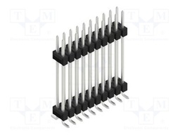 Connector: pin strips; pin header; male; PIN: 20; 2.54mm; SMT; 2x10