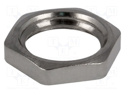 Nut; PG11; brass; nickel; 21mm