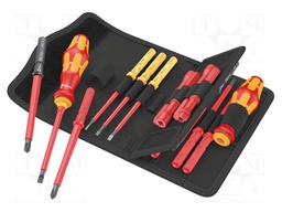 Kit: screwdrivers; insulated; 1kVAC; Kraftform Kompakt VDE; case