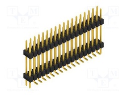 Connector: pin strips; pin header; male; PIN: 36; 2.54mm; SMT; 2x18