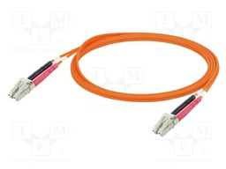 Fiber patch cord; OM2; LC/UPC,both sides; 10m; 50/125um; PVC; IP20