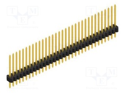 Connector: pin strips; pin header; male; PIN: 33; 1.27mm; THT; 1x33