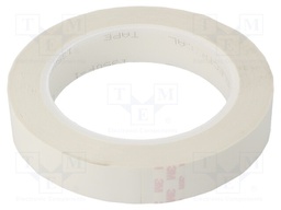 Tape: electrical insulating; W: 19mm; L: 66m; Thk: 63um; white; 100%