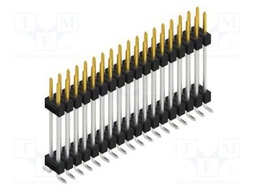 Connector: pin strips; pin header; male; PIN: 36; 2.54mm; SMT; 2x18