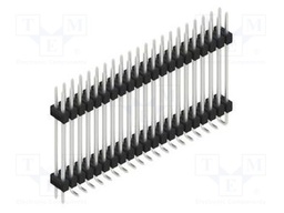 Connector: pin strips; pin header; male; PIN: 42; 2.54mm; SMT; 2x21