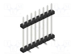 Connector: pin strips; pin header; male; PIN: 8; 2mm; SMT; 1x8; 100V