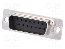 D-Sub; PIN: 15; plug; male; w/o contacts