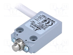 Limit switch; pin plunger Ø8mm; NO + NC; 5A; max.240VAC; lead 1m