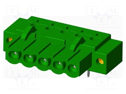 Connector: pluggable terminal block; socket; female; angled 90°
