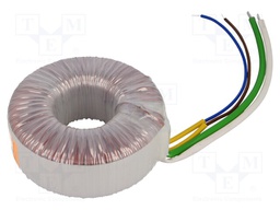 Transformer: toroidal; 200VA; 230VAC; 18V; 11.111A; 1.9kg; Ø: 115mm