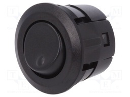 ROCKER; SPST; Pos: 2; ON-OFF; 3A/250VAC; black; none; Rcont max: 20mΩ