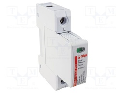 Surge arrester; Type 1+2; Poles: 1; In 8/20us: 60kA; 275VAC; IP20