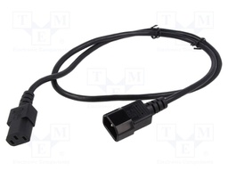 POWER CORD, IEC C14-IEC C13, 1M, 10A