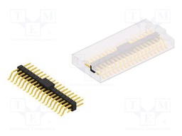 Connector: pin strips; pin header; male; PIN: 36; 2.54mm; SMT; 2x18