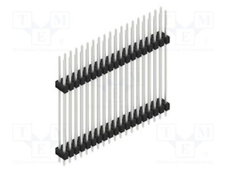 Connector: pin strips; pin header; male; PIN: 38; 2.54mm; THT; 2x19