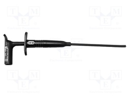 Clip-on probe; hook type; 1A; black; Contacts: steel; 1kV; 190mm