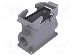 Enclosure: for rectangular connectors; Han; size 16B; high; PG21