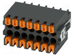 PCB connector, nominal cross section: 0.5 mm?, color: black,