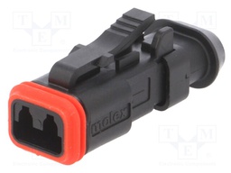 Connector: automotive; ML-XT; plug; female; Size: 16; PIN: 2; IP69K