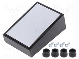 Enclosure: desktop; PULT-10; X: 56mm; Y: 85mm; Z: 36mm; ABS; black