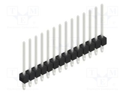 Connector: pin strips; pin header; male; PIN: 14; 2.54mm; THT; 1x14