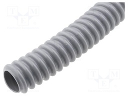 Protective tube; ØBraid : 22mm; PVC; grey; Len: 30m; -20÷70°C