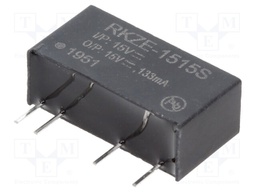 Converter: DC/DC; 2W; Uin: 13.5÷16.5V; Uout: 15VDC; Iout: 133mA; SIP7