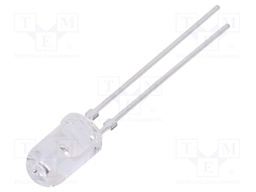 IR transmitter; 5mm; 850nm; transparent; 90mW; 18°; THT; 100mA