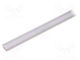 Profiles for LED modules; mat; recessed; L: 1m; aluminium