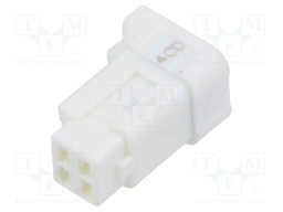 Connector: wire-wire/PCB; DF62W; crimped; straight; PIN: 4; plug