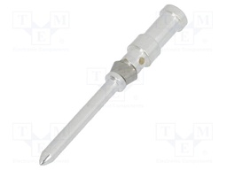 Contact; Size: 1,6mm; male; 1mm2; CDM/DDM,HD/HDD; silver plated