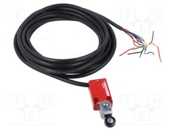 Limit switch; lever R 30,4mm, plastic roller Ø16mm; NC x2 + NO